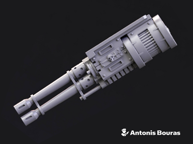 Eternus Assault Armor : Repeating Cannon in Tan Fine Detail Plastic
