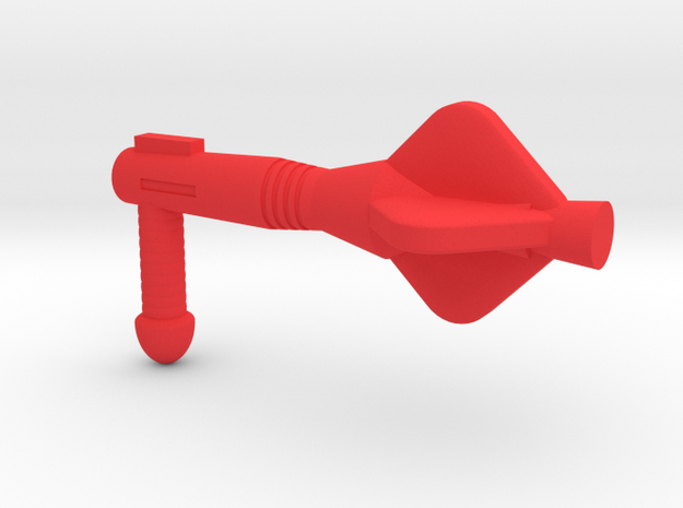 MOTU Laser Gun 4mm in Red Processed Versatile Plastic