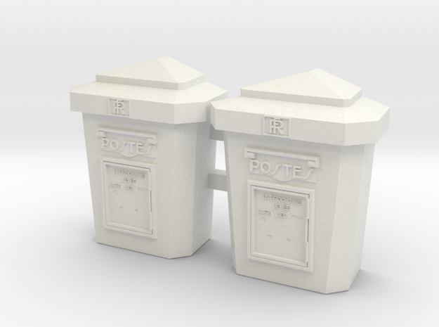 fp-24-french-postbox-30s-x2 in White Natural Versatile Plastic