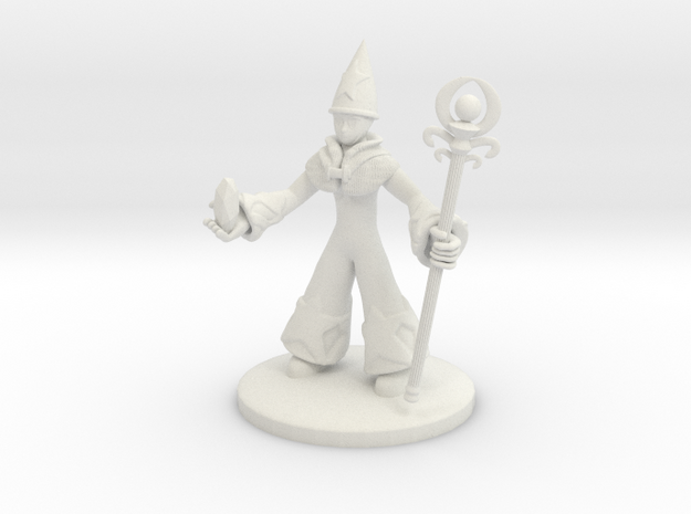 Final Fantasy Tactics, male Time Mage. 25mm base in White Natural Versatile Plastic