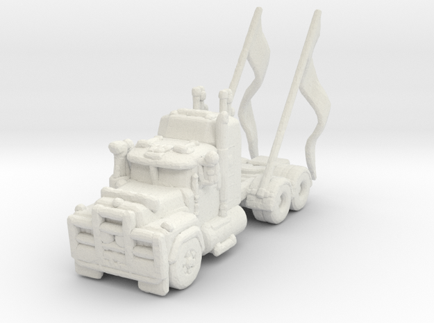 FR. White Road Boss Tractor. 1:160 scale in White Natural Versatile Plastic