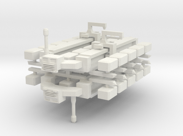 Cargo Spaceship x2 in White Natural Versatile Plastic