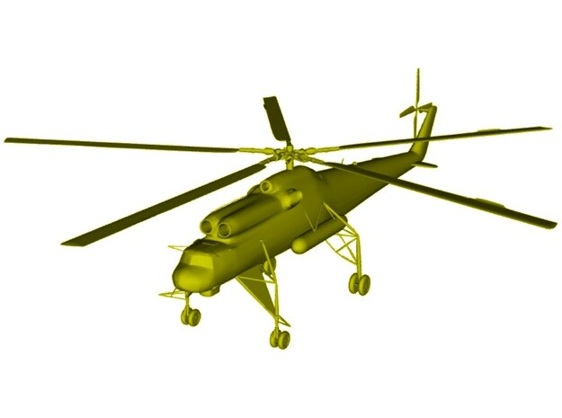 1/700 scale Mil Mi-10 Harke helicopter x 1 in Tan Fine Detail Plastic