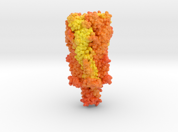 Nicotinic Receptor in Complex with Nicotine 6pv7 in Glossy Full Color Sandstone: Small