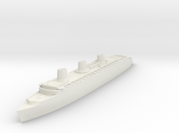 SS Normandie in White Natural Versatile Plastic: 1:2400