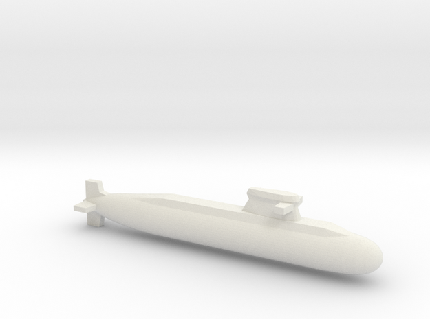 PLA[N] 039C Submarine, Full Hull, 1/1250 in White Natural Versatile Plastic