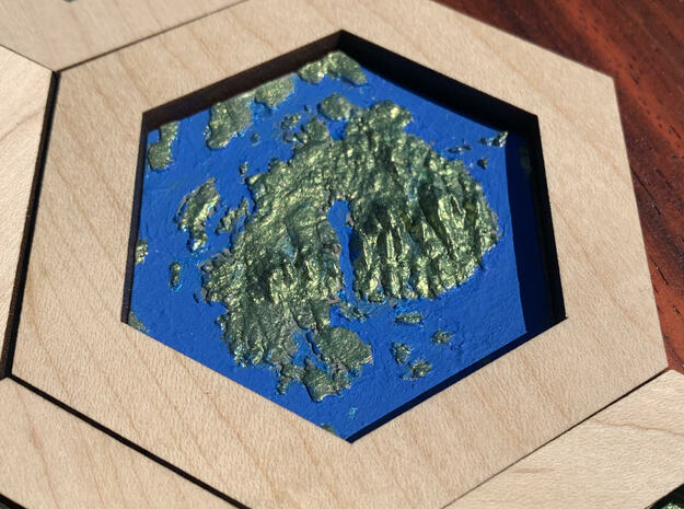 Acadia NP - 3D National Park Stamp in Gray PA12