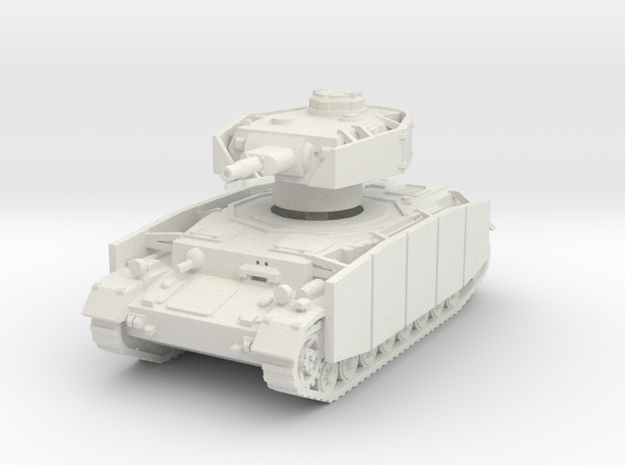 Panzer IV F1 Schurzen 1/76 in White Natural Versatile Plastic