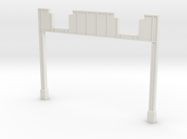 NYC Subway Highline Tower Symmetrical N scale in White Natural Versatile Plastic