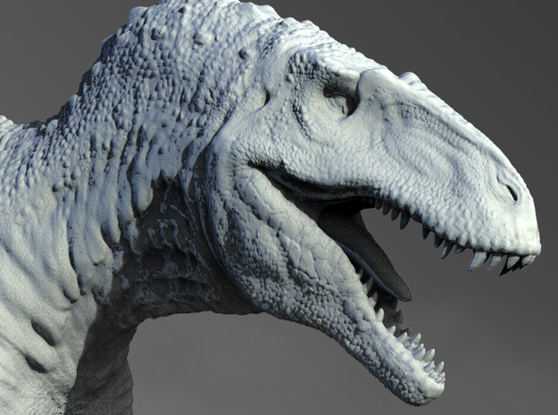 Acrocanthosaurus 1/72 in White Natural Versatile Plastic