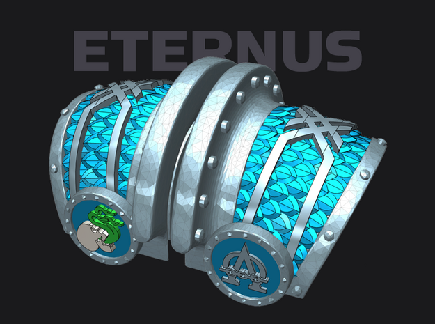 Hydra Legion : Eternus Pauldron Set 2 in Tan Fine Detail Plastic
