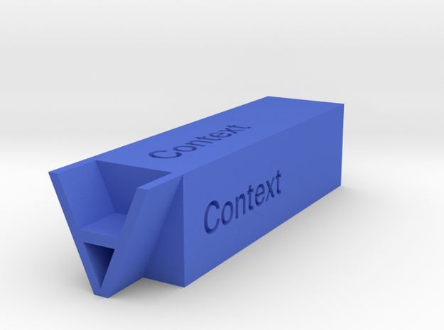 Debaticons - 3. Context v1.0 in Blue Processed Versatile Plastic