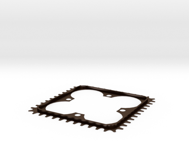 Sqr Chainring 104 BCD 48T in Polished Bronze Steel