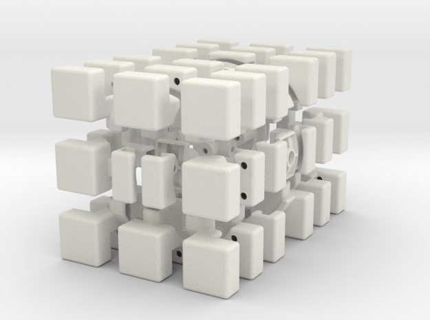 Cubic 3x3x6 Type 2 in White Natural Versatile Plastic