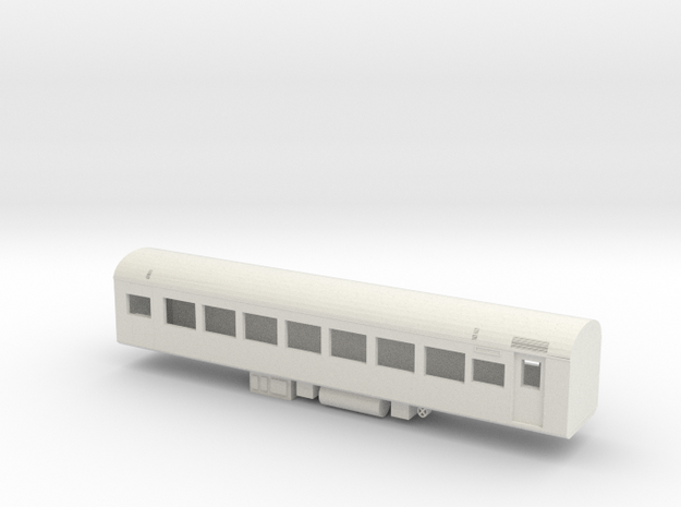 Queensland Railways MAS - First Class Sleeper in White Natural Versatile Plastic