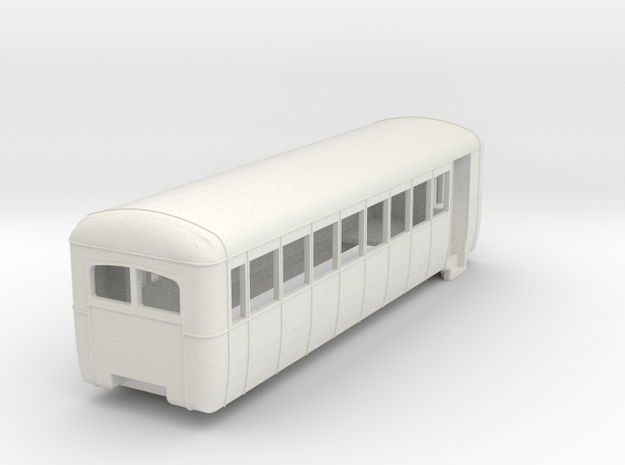 w-cl-87-west-clare-railcar-trailer-coach in White Natural Versatile Plastic