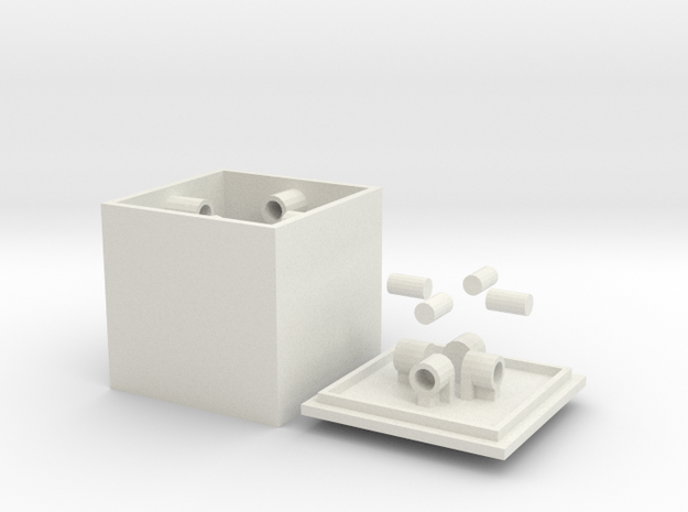 CentripetalBox in White Natural Versatile Plastic