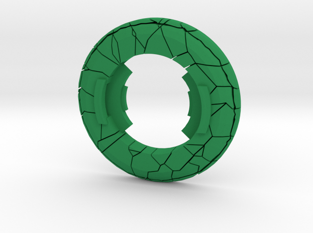 Beyblade Tortoise Grenade | CCG Attack Ring in Green Processed Versatile Plastic
