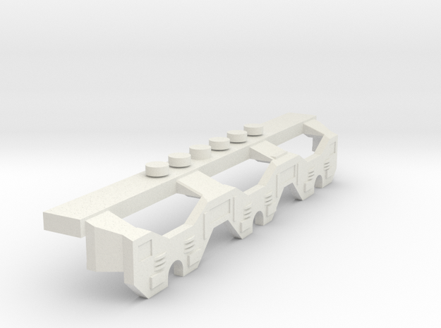 Lego Train Bogie decoration for 3 axles in White Natural Versatile Plastic