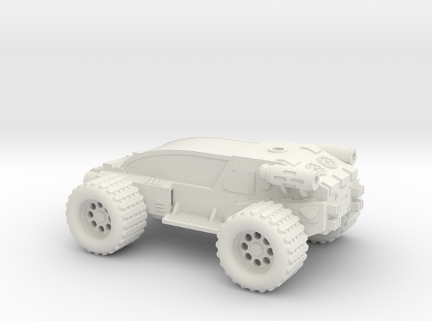 28mm SciFi quad buggy in White Natural Versatile Plastic