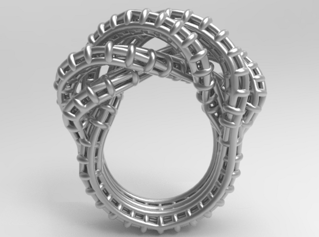 ines_ring in Polished Nickel Steel