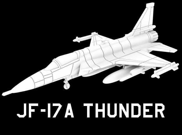 JF-17A Thunder (Loaded) in White Natural Versatile Plastic: 1:200