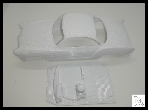 Interior for JA Slots Karmann Ghia in White Natural Versatile Plastic