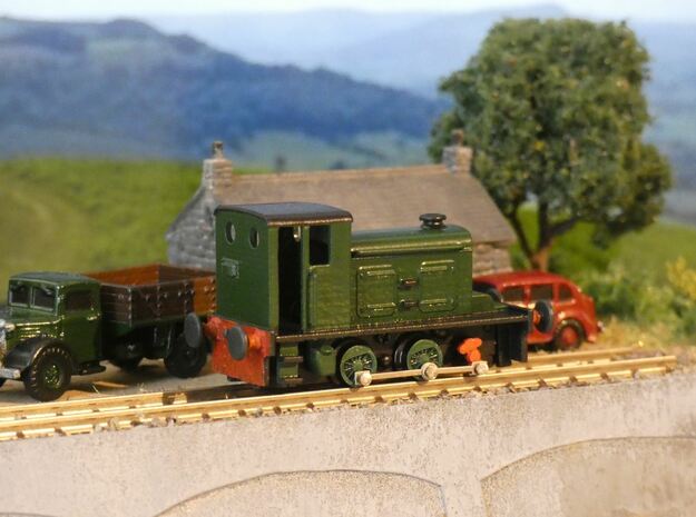 N Gauge Hudswell Clarke Diesel (for RTR chassis) in Clear Ultra Fine Detail Plastic