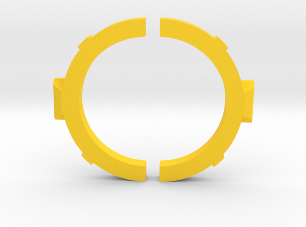 Beyblade Vulpes | Bakuten Support Parts in Yellow Processed Versatile Plastic