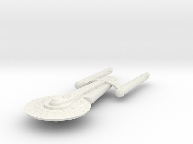 3788 Scale Federation Flatbed Operational Carrier in White Natural Versatile Plastic