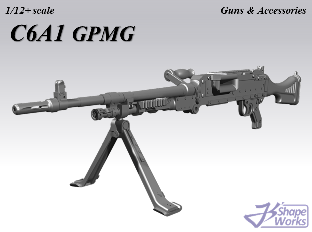 1/9 C6A1 GPMG in Smoothest Fine Detail Plastic