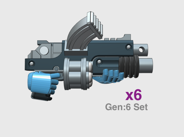 G:6 Set: Mk3e Bolt Grenadier in Tan Fine Detail Plastic: Small