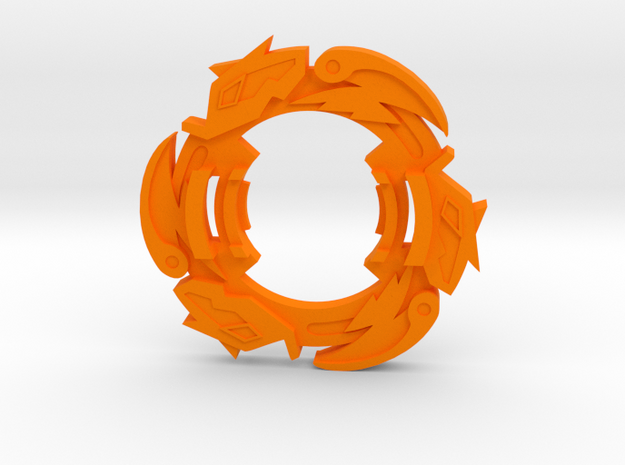 Beyblade Fortressborg | CCG Attack Ring in Orange Processed Versatile Plastic