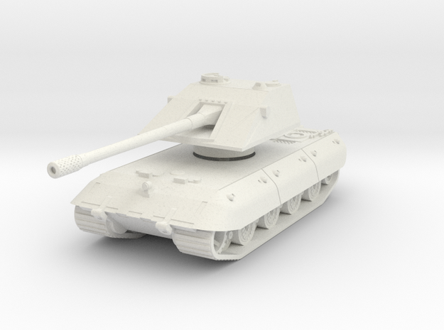 E-100 Ausf D 1/72 in White Natural Versatile Plastic