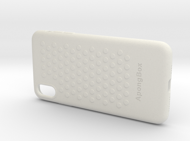Iphone XS Max Case in White Natural Versatile Plastic