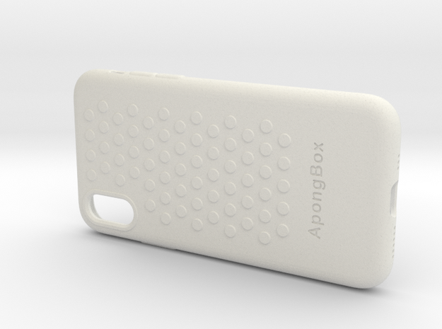 Iphone XS Case in White Natural Versatile Plastic