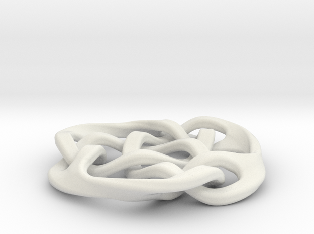 celtic knot 30mm in White Natural Versatile Plastic