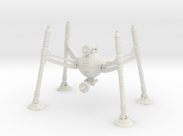 15mm Homing Spider Droid in White Natural Versatile Plastic