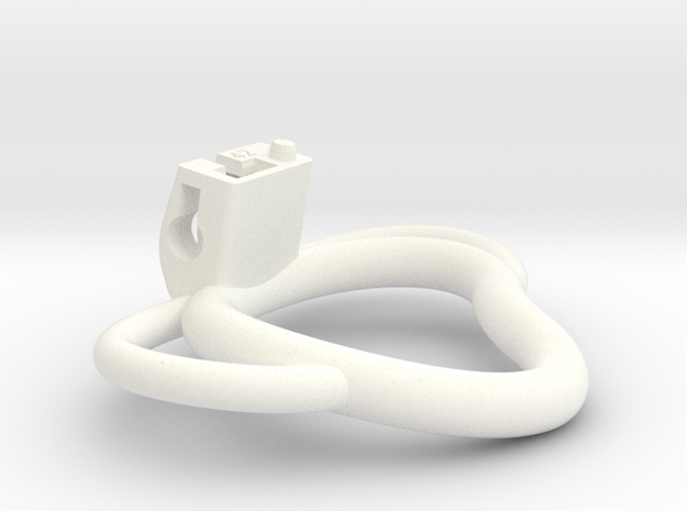Cherry Keeper Ring G2 - 42mm Kidney-Left Handles in White Processed Versatile Plastic
