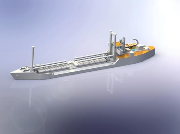IJN Type 2E Standard Freighter 1/700 in Tan Fine Detail Plastic