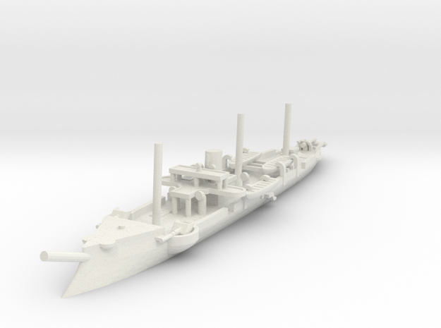 1/700 Korietz Gunboat in White Natural Versatile Plastic