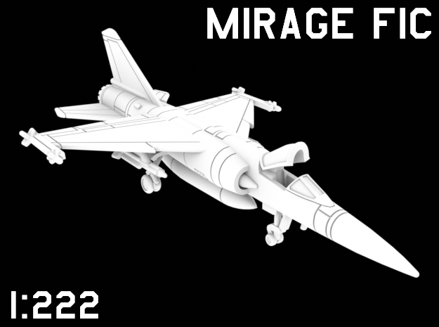 1:222 Scale Mirage F1C (Loaded, Stored) in Tan Fine Detail Plastic