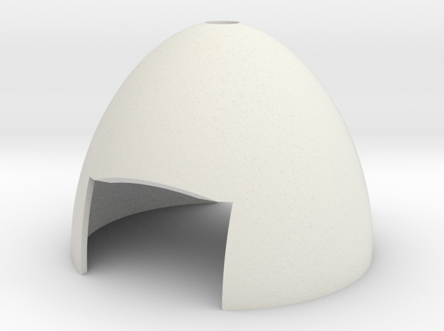 t-mount spinner cap in White Natural Versatile Plastic