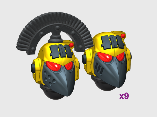 10x Monument - G:6 Crow Squad Helmets in Tan Fine Detail Plastic