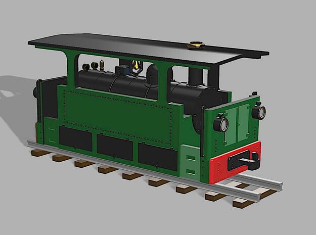 Tram Locomotive (New Concept) H0e/H0n30  in Smooth Fine Detail Plastic