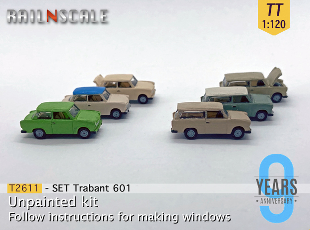 SET 6x Trabant 601 (TT 1:120)