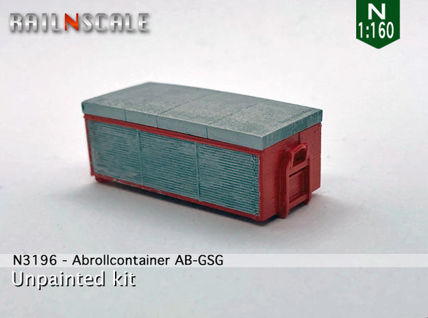 Abrollcontainer AB-GSG (N 1:160) in Tan Fine Detail Plastic