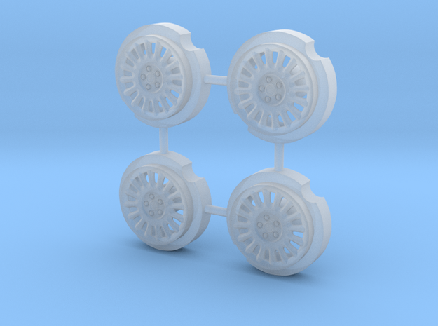 Dodge Charger wheels 1/43 in Smoothest Fine Detail Plastic
