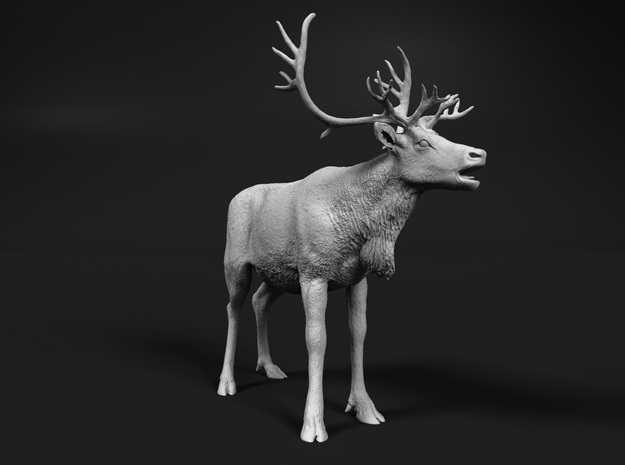Reindeer 1:72 Female with mouth open (mirrored) in Tan Fine Detail Plastic