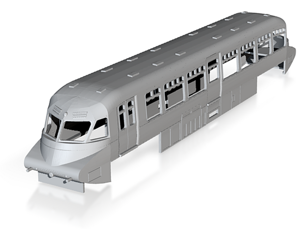 o-120fs-gwr-railcar-no-5-16-late in Tan Fine Detail Plastic